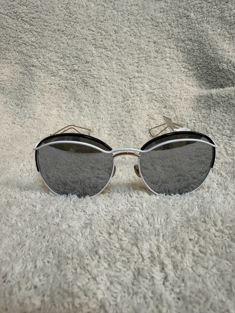 Tom Ford Designer Sunglasses White Frame Mirrored Lens Luxury Eyewear Unisex